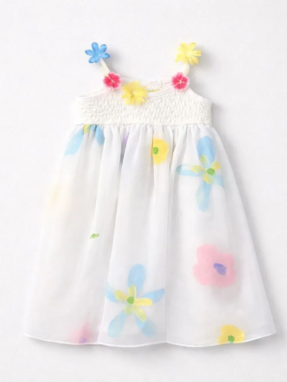 Balu Baby white hand painted in Cape Town sundress size 12-18 months NWT